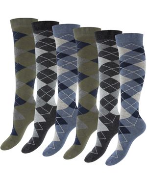 footstar Kniestrümpfe Ringel - Blau