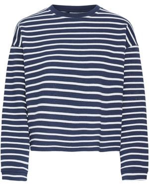 Ichi Sweatjacke Basma - Blau