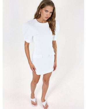 Busem Kleid Mini - Weiß