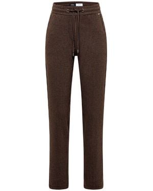 Cecil Mid Waist Slim Leg Hose Im Casual Fit - Braun