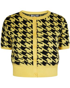 ROCKEASY Strickjacke - Gelb
