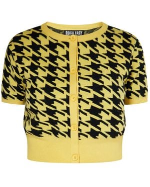 ROCKEASY Strickjacke - Gelb