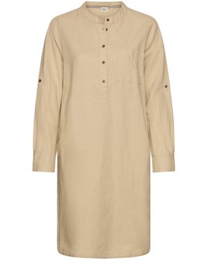 Camel Active Kleid Mit Stehkragen - Natur