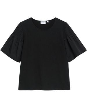 Comma, T-Shirt - Schwarz