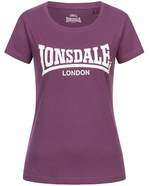 Lonsdale London T-Shirt Cartmel - Lila