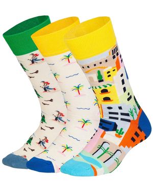 DillySocks Socken Vacation Mode On - Gelb