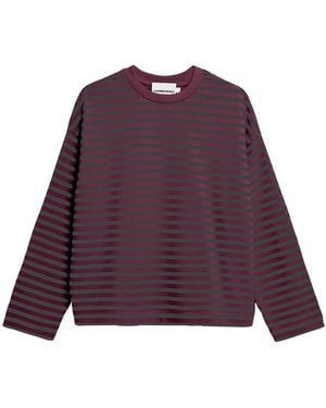 ARMEDANGELS Pullover Frankaa Maarlen Stripe - Lila