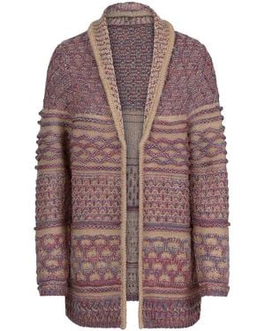Goldner Strickjacke - Braun