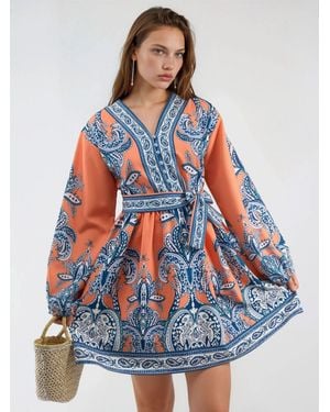 Msn-Collection Kleid Mini - Blau