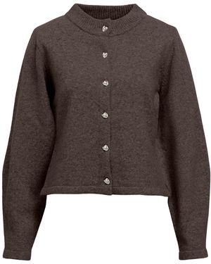 Object Strickjacke Zari - Braun