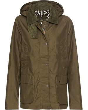 Camel Active Fieldjacket Mit Cordkragen - Grün