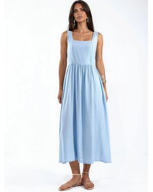 Busem Kleid Midi - Blau