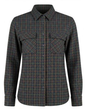 Radwa Bluse Soft Warm Flannel Shirt - Schwarz