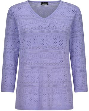 Goldner Pullover - Lila