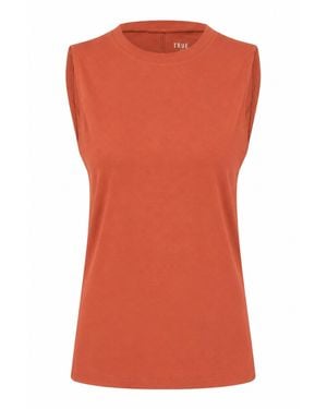 True North Top Tencel Modal Damen Top Hochgeschlossen - Orange