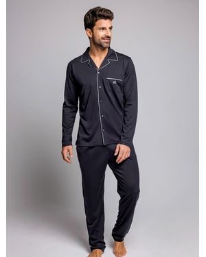 Zd - Zero Defects Pyjama Lang - Blau