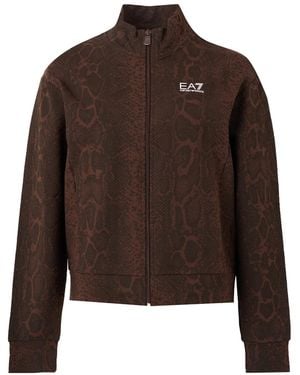 EA7 Sweatjacke - Braun