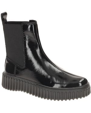 Clarks Boots Torhill Maple Stiefel Chelsea-Boots Lack 26185509 - Schwarz