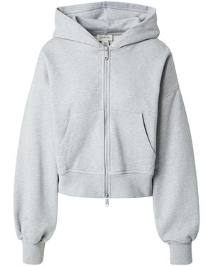 Calvin Klein Sweatshirt Woven Label Hoodie - Grau
