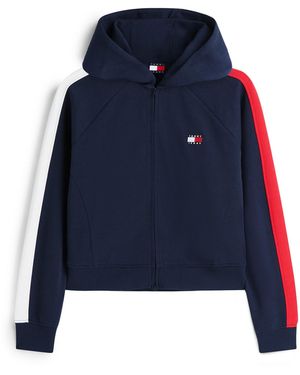 Tommy Hilfiger Sweatshirt Tommy Badge Zip-Thru - Blau