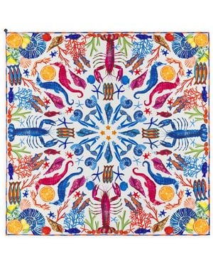 Codello Tuch Aus Reiner Seide - Blau