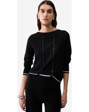 Liu Jo Pullover Ecs Maglia Chiusa Tf6189 Ms63L - Schwarz