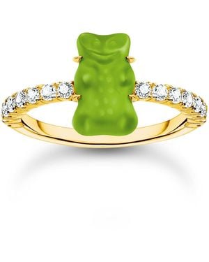 Thomas Sabo Ring Goldbär - Grün
