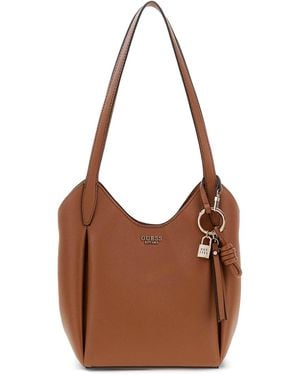Guess Schultertasche Melody - Braun