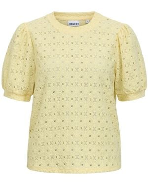 Object Bluse Objlaila - Gelb