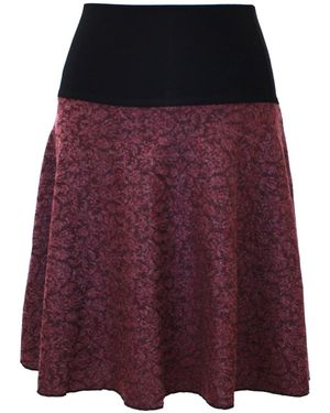 dunkle design Rock Strick A-Linie - Lila