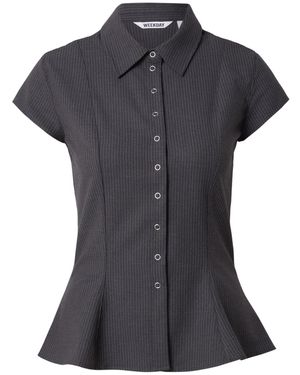 Weekday Bluse Noah - Schwarz