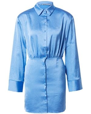 Oval Square Kleid Polish - Blau