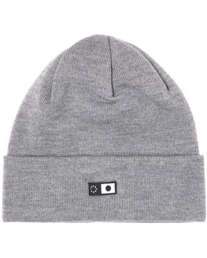 Edwin Mütze Merinos Beanie Mid Marl - Grau