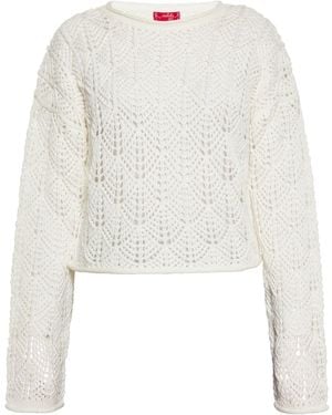 swirly Pullover - Weiß