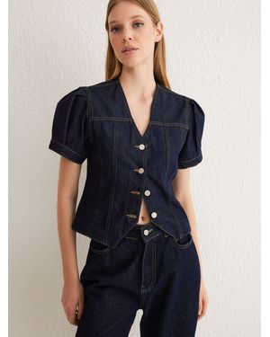 Trendyol Bluse - Blau
