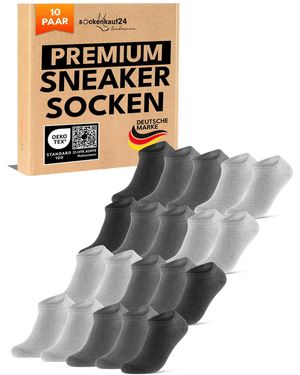 sockenkauf24 Füßlinge Sneaker Socken - Mettallic