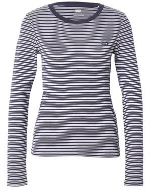 Levi's Levis Essential Housemark Long Sleeve Tee - Blau