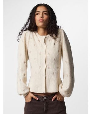 Pieces Strickjacke Pcsilly - Natur