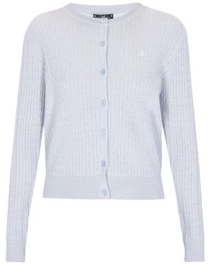 DreiMaster Maritim Strickjacke - Weiß
