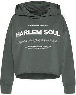 Harlem Soul Ke-Lis Cropped Hoodie - Grün