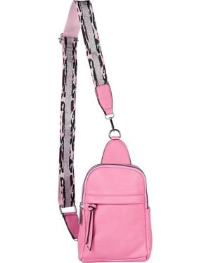 styleBREAKER Umhängetasche One Shoulder Rucksack Uni - Pink