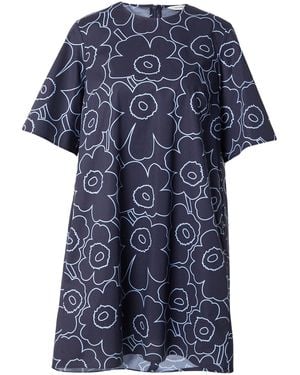 Marimekko Kleid Kukkiva - Blau