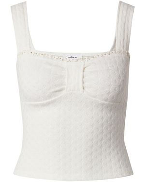 millane Top 'Bow' - Weiß