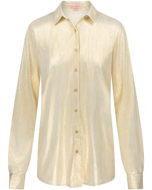 Moda Minx Strandbluse Shimmering Lights - Weiß