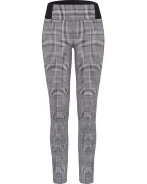 Buffalo Leggings im Glencheck-Design, elastisch, modisch - Grau