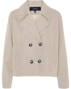 Vero Moda Allwetterjacke VMCHLOEMIA SHORT TRENCHCOAT GA NOOS - Natur