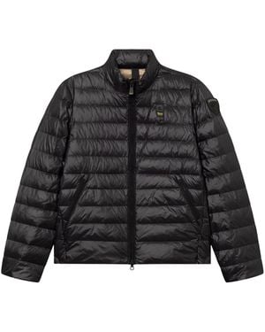 Blauer Daunenjacke Austin - Schwarz