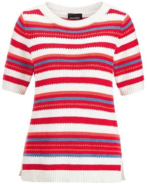 Goldner Pullover - Rot