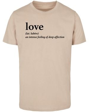 Mister Tee T-Shirt Love Definition - Natur