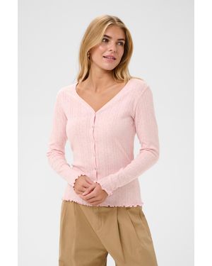 Saint Tropez Strickjacke Grusz - Pink